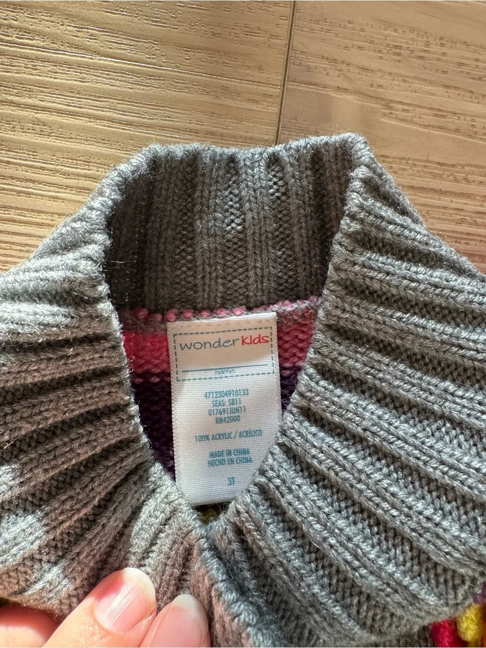 wonderkids Y2K striped cardigan